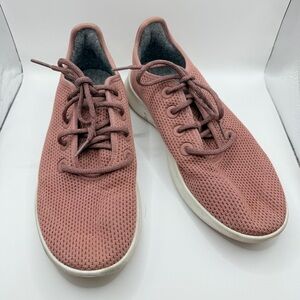 Allbirds Men's Tree Runners Harvest (White Sole) Mauve Lace-Up Sneakers